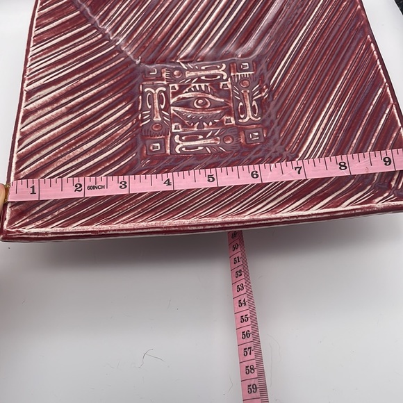 *sold* Mcm boho trinkets dish. mcm ashtray studio pottery retro hippy Egyptian - Picture 4 of 5